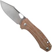 GiantMouse ACE Grand, Natural Canvas Micarta Taschenmesser