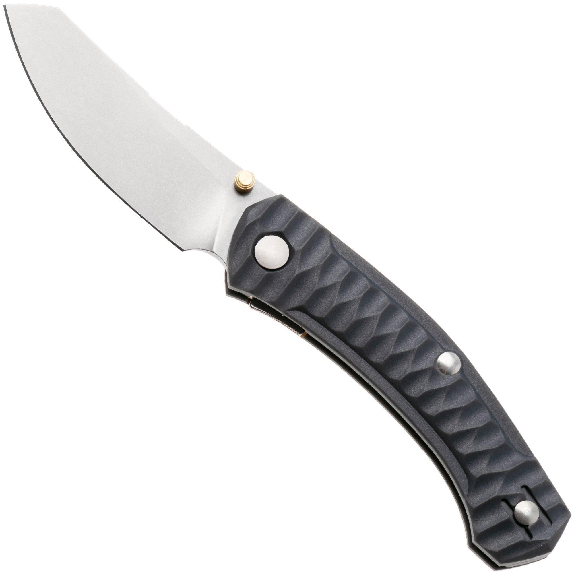 GiantMouse ACE Iona Sailor IONA-SAILOR-WOLF-GREY, Stonewashed S90V, Grey FRN, zakmes, Ansø en Voxnaes design