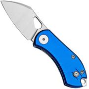 GiantMouse ACE Nibbler Blue Aluminum, N690 pocket knife, Ansø and Voxnaes design
