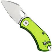 GiantMouse ACE Nibbler Green Aluminum, N690 coltello da tasca, Ansø en Voxnaes design