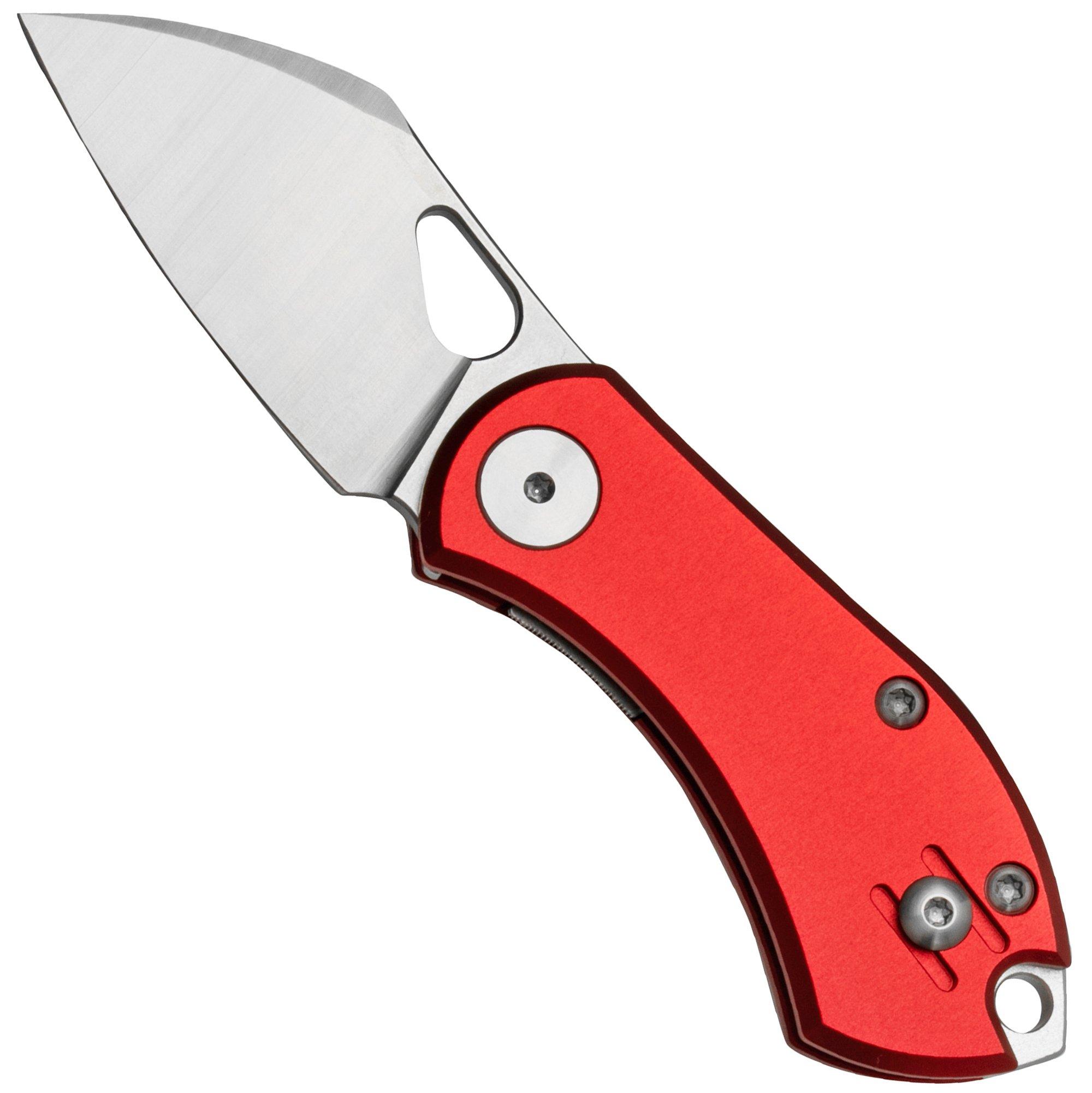GiantMouse ACE Nibbler Red Aluminum, N690 pocket knife, Ansø and
