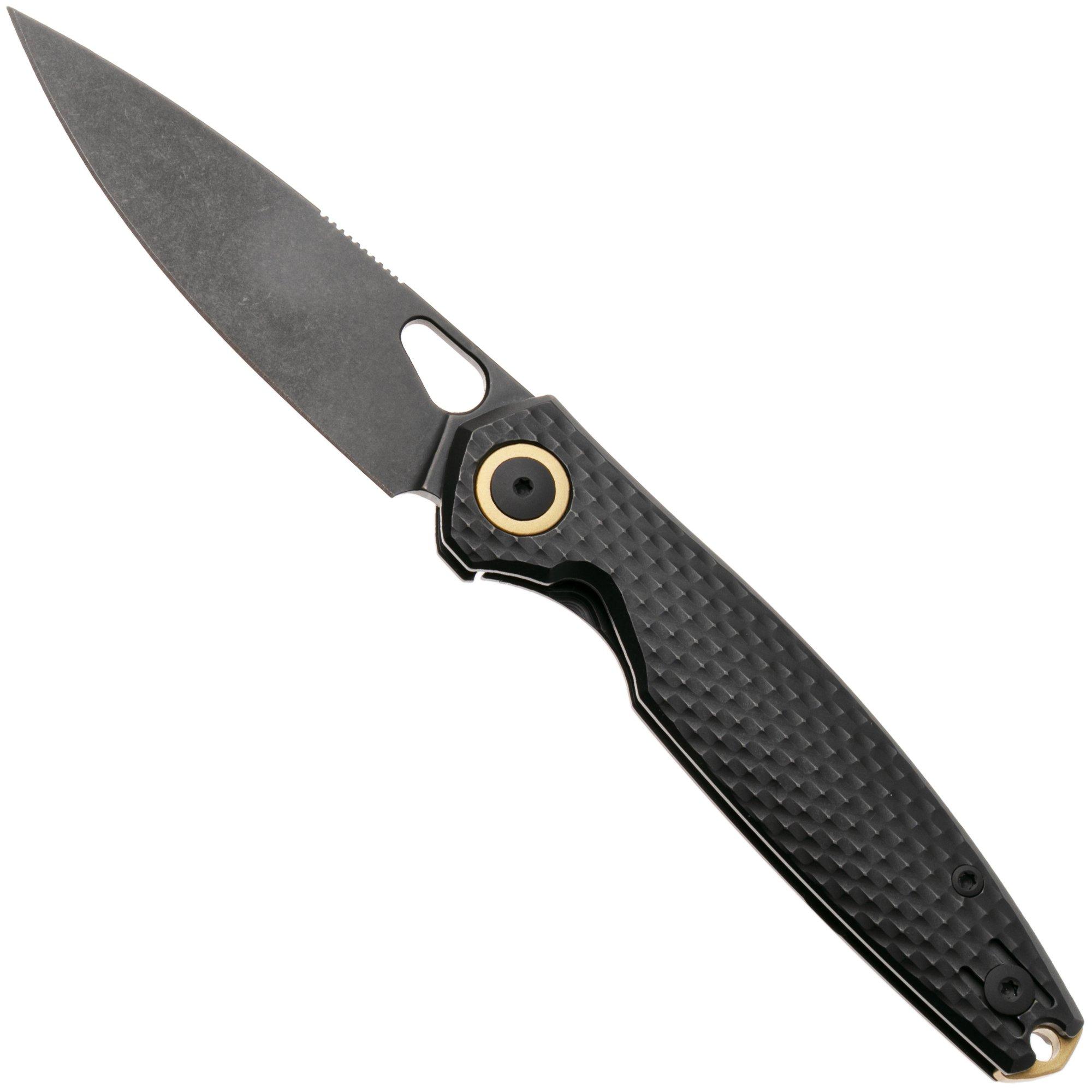 GiantMouse ACE REO REO-TITANIUM-BLACKOUT, PVD MagnaCut, PVD Titanium, zakmes, Ansø en Voxnaes design