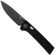 Glow Rhino Fermi FERMI-XG-GG, PVD D2, Black G10 Green Thumbstud, pocket knife