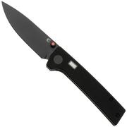 Glow Rhino Fermi FERMI-XG-OG, PVD D2, Black G10 Orange Thumbstud, couteau de poche