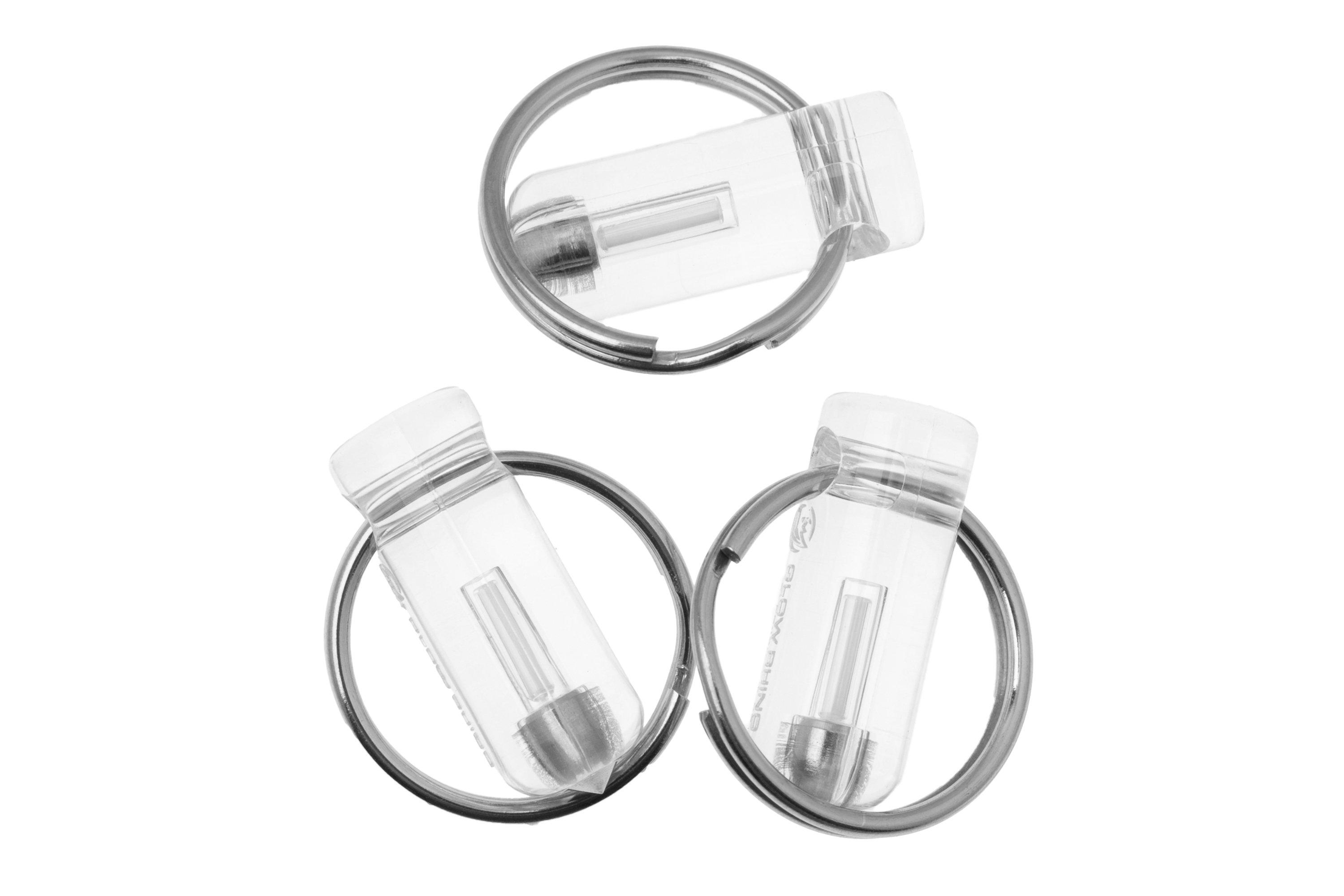 Glow Rhino Spark Glow Fob SPARK-001-3PK-B, 3 Pack Blue Tritium
