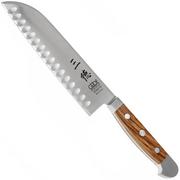 Güde Alpha Olive santoku con lama granton, X546/18