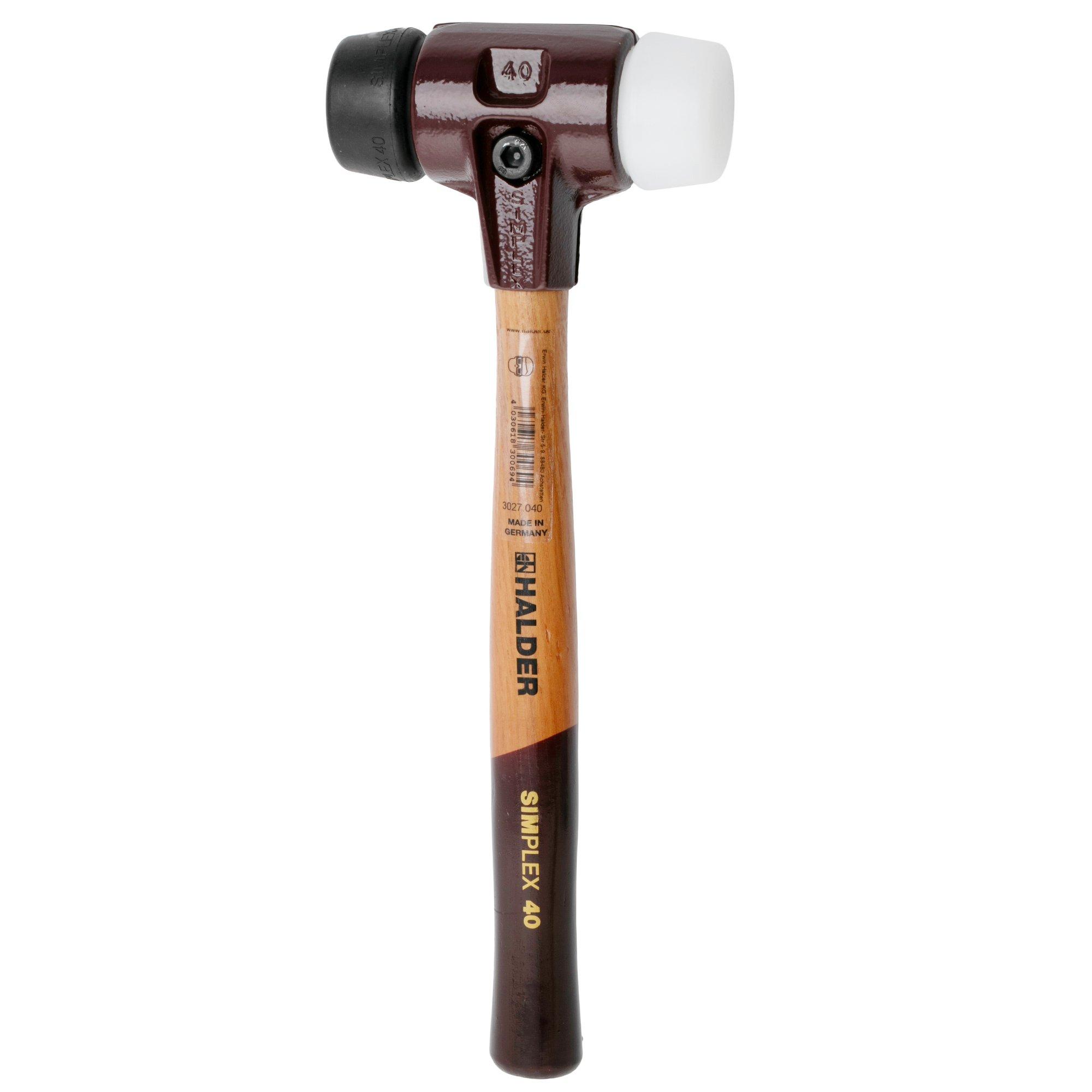Halder SIMPLEX 3027040 gomma superplastica, martello in plastica, 40 mm