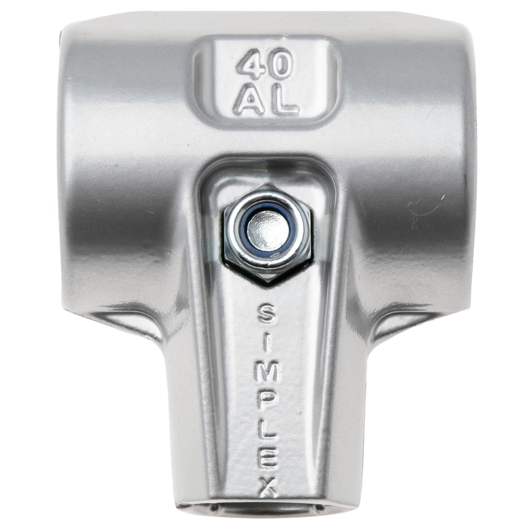 Halder SIMPLEX 3122040 alluminio, inserto per martello, per SIMPLEX 40 mm