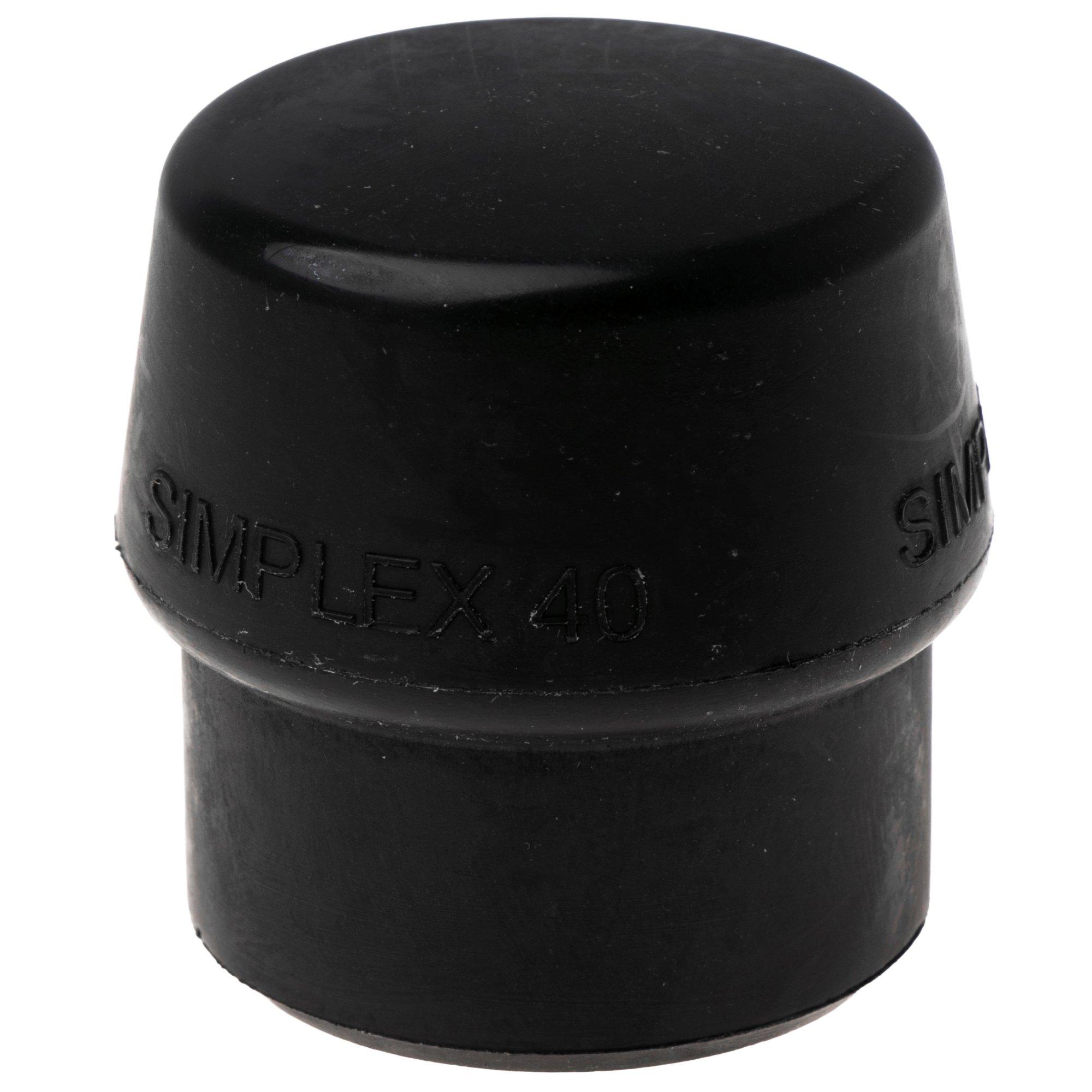 Halder SIMPLEX 3202040 Einsatz, Gummikomposition, schwarz, 40 mm
