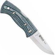 Afbeelding voor Helle 761 Berget, 2002763, Satin Sandvik 12C27, Denim Micarta bushcraft zakmes
