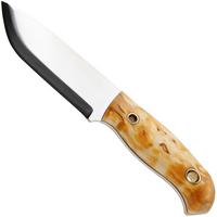 Afbeelding voor Helle Polaris 200675, Satin 14C28N,  Curly Birch bushcraftmes