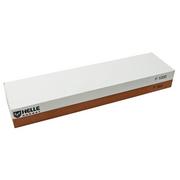 Helle Sharpening Stone L 300311 piedra de afilar de grano 360/1000, funda de cuero