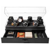 Obraz dla Ekspozytor na zegarki Holme & Hadfield The Collector Watch Display Case COL-B czarny, na 7 sztuk