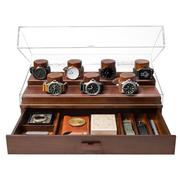 Afbeelding voor Holme & Hadfield The Collector Watch Display Case COLLECTOR-W walnoot, horloge display voor 7 stuks