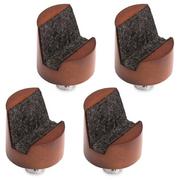 Afbeelding voor Holme & Hadfield The Collective KNIFEPILLARSET Walnut, set van 4 extra pilaren voor zakmessen en munten