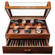 Afbeelding voor Holme & Hadfield The Collective L-COMBODECK Walnut, modulair display voor zakmessen, horloges en munten