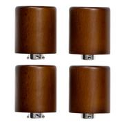 Afbeelding voor Holme & Hadfield The Collective WATCHPILLARSET Walnut, set van 4 extra horlogepilaren