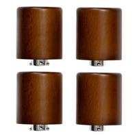 Afbeelding voor Holme & Hadfield The Collective WATCHPILLARSET Walnut, set van 4 extra horlogepilaren