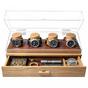 Afbeelding voor Holme & Hadfield Watch Deck Pro JB-YYKZ-0MO1 Oak, horloge display voor 4 stuks
