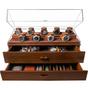 Bild für Holme & Hadfield Legacy Watch Display Case LGP-WT-978-1 Walnut, Uhrenvitrine für 17 Stück