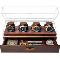 Image for Holme & Hadfield Watch Deck Pro LP-Y09T-8KUM Walnut, watch display for 4 pieces