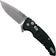 Image for Hogue X1 Microflip Black Droppoint pocket knife 24170, Allen Elishewitz design