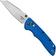 Imagen para Hogue Deka 24363, Magnacut Wharncliffe Stonetumble Blue Polymer, navaja
