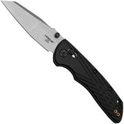 Nóż składany Hogue Deka 24369, Tumbled Black Polymer, Magnacut Wharncliffe