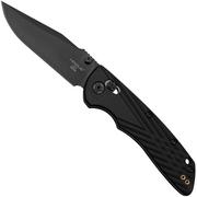 Hogue Deka 24376, Solid Black Polymer, Magnacut Clippoint, pocket knife
