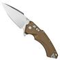 Image for Hogue X5 4" Spearpoint 34554 Dark Earth pocket knife, Allen Elishewitz design