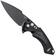 Image pour Hogue X5 4" Spearpoint 34559 Buttonlock Flipper couteau poche, Black Finish
