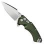 Image for Hogue X5 3.5" Spearpoint 34571 OD Green pocket knife, Allen Elishewitz design