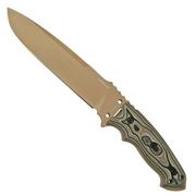 Hogue EX-F01 7" G-Mascus Desert, acero A2, 35153 cuchillo fijo