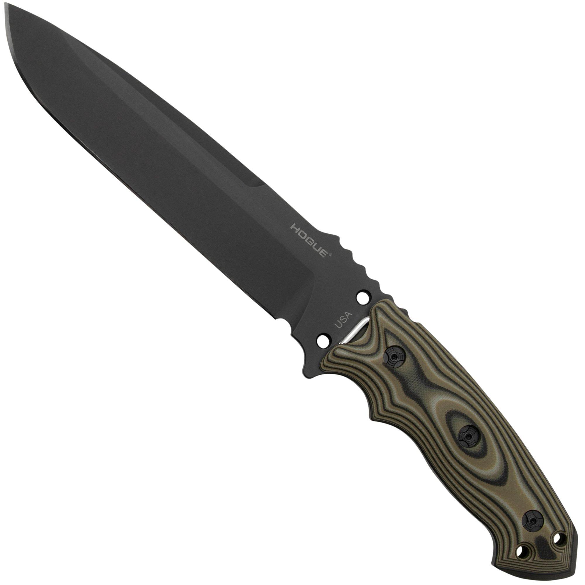 Hogue EX-F01 7" G-Mascus Green, A2-staal, 35158 feststehende Messer