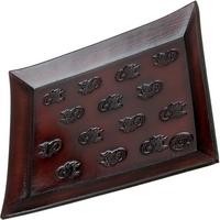 Image for Rick Hinderer Knives Leather Valet Tray, Rectangular