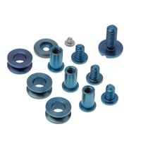 Imagen para Rick Hinderer XM18 3.5"  Skinny Slicer Complete Stonewashed Blue Hardware Kit