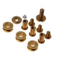 Image pour Rick Hinderer XM18 3.5"  Skinny Slicer Complete Stonewashed Bronze Hardware Kit