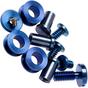 Imagen para Rick Hinderer Complete Stonewash Blue Titanium Hardware Set, XM18 3,5” Skinny