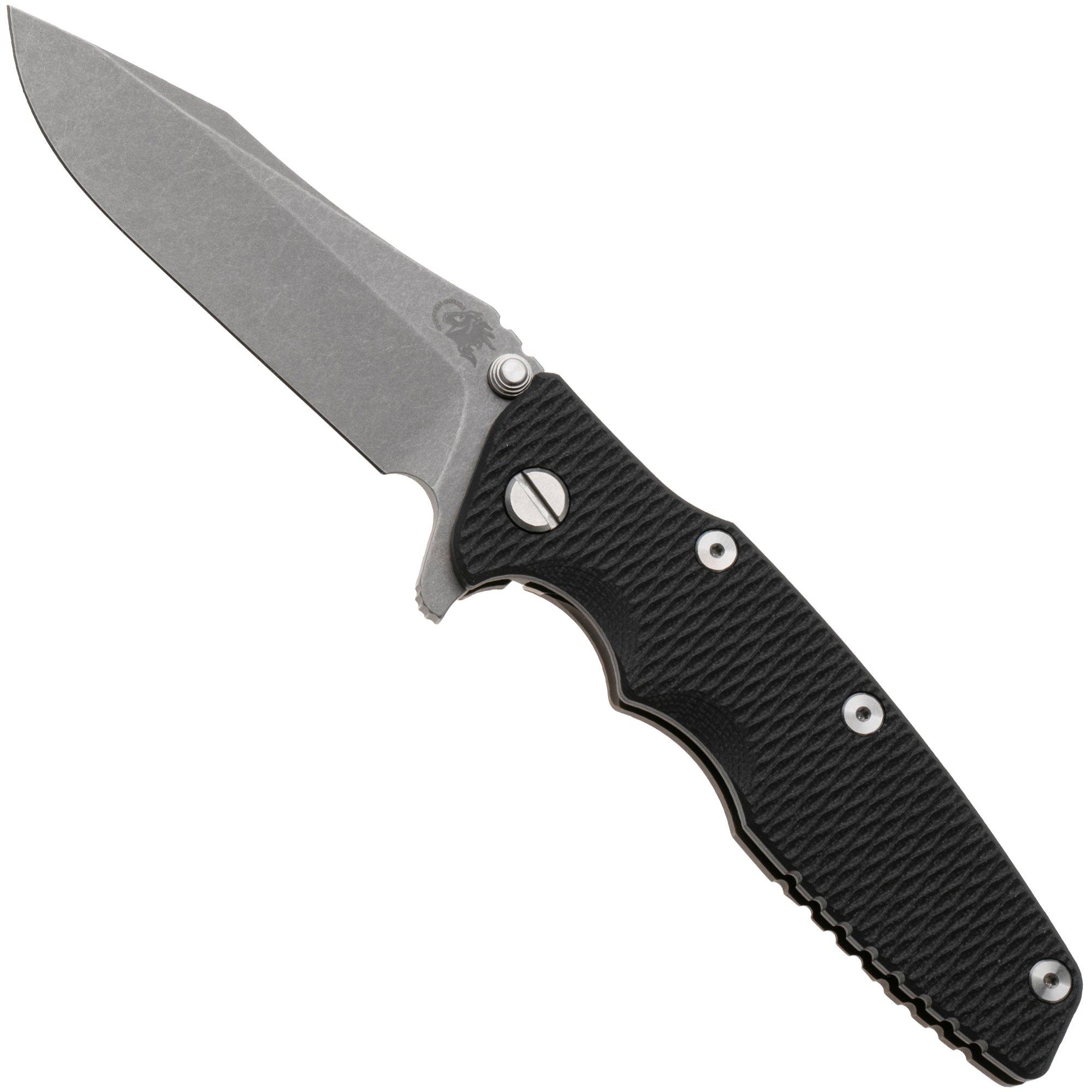 Rick Hinderer Eklipse 3.5" Spearpoint Battle Bronze S45VN, Titanium Black G10, Taschenmesser