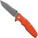 Afbeelding voor Rick Hinderer Eklipse 3.5" Spearpoint Battle Bronze S45VN, Titanium Orange G10, zakmes