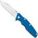 Afbeelding voor Rick Hinderer Eklipse 3.5" Spearpoint Stonewashed S45VN, Titanium Blue G10, zakmes