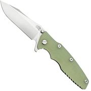 Rick Hinderer Eklipse 3.5" Spearpoint S45VN, Stonewash, Translucent Green G10, navalha