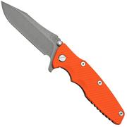 Rick Hinderer Eklipse 3.5” Spearpoint S45VN, Working Finish, Orange G10, pocket knife