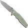 Afbeelding voor Rick Hinderer Eklipse 3.5" Spearpoint Working Finish S45VN, Titanium Translucent Green G10, zakmes