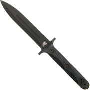 Rick Hinderer EK Dagger O1 Parkerized, Black Micarta commando dagger