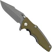 Rick Hinderer Eklipse 3.0" 20CV Working Finish Harpoon Spanto OD Green, Taschenmesser