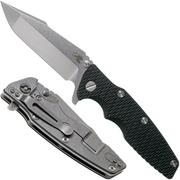 Rick Hinderer Eklipse 3.5" Harpoon Spanto 20CV Stonewash Black G10 navalha