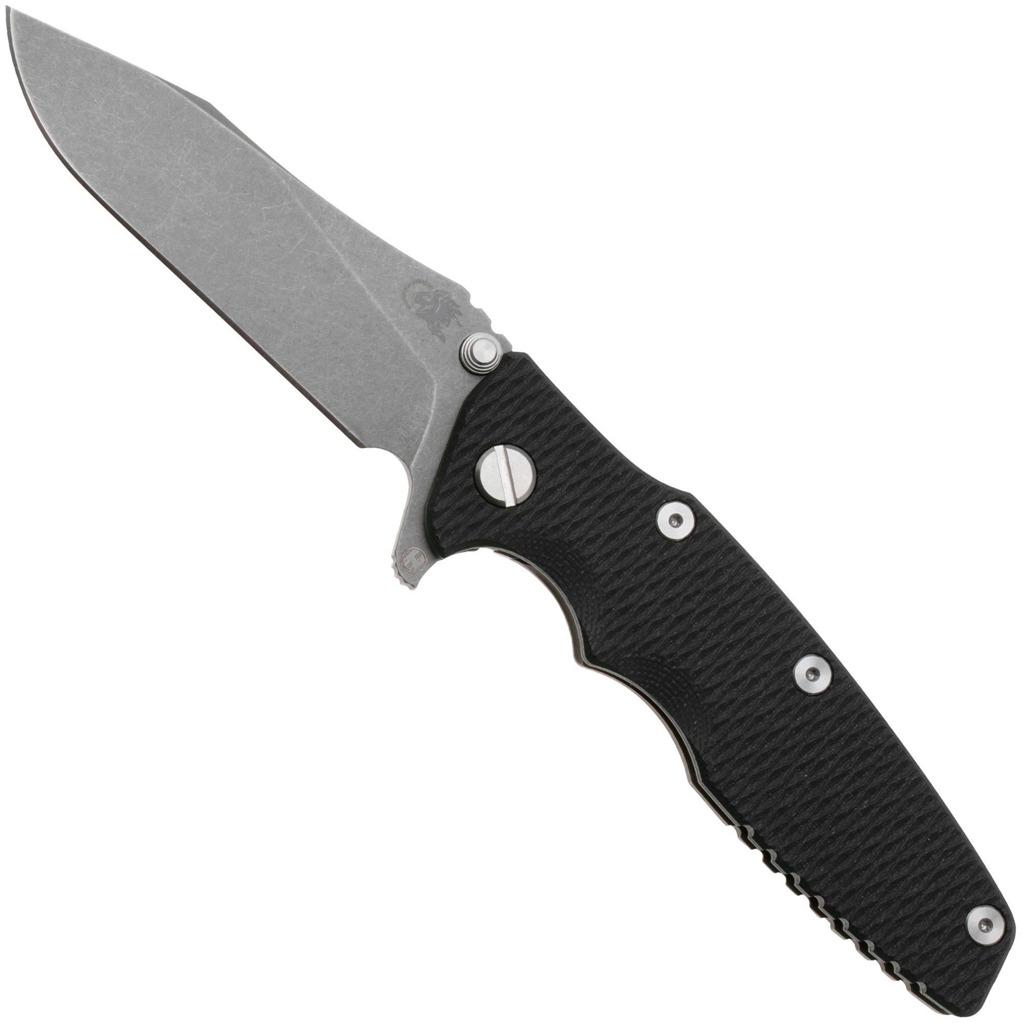 Nóż składany Rick Hinderer Eklipse 3.5" Spearpoint S45VN Slicer Hollow, Battle Bronze Black G10