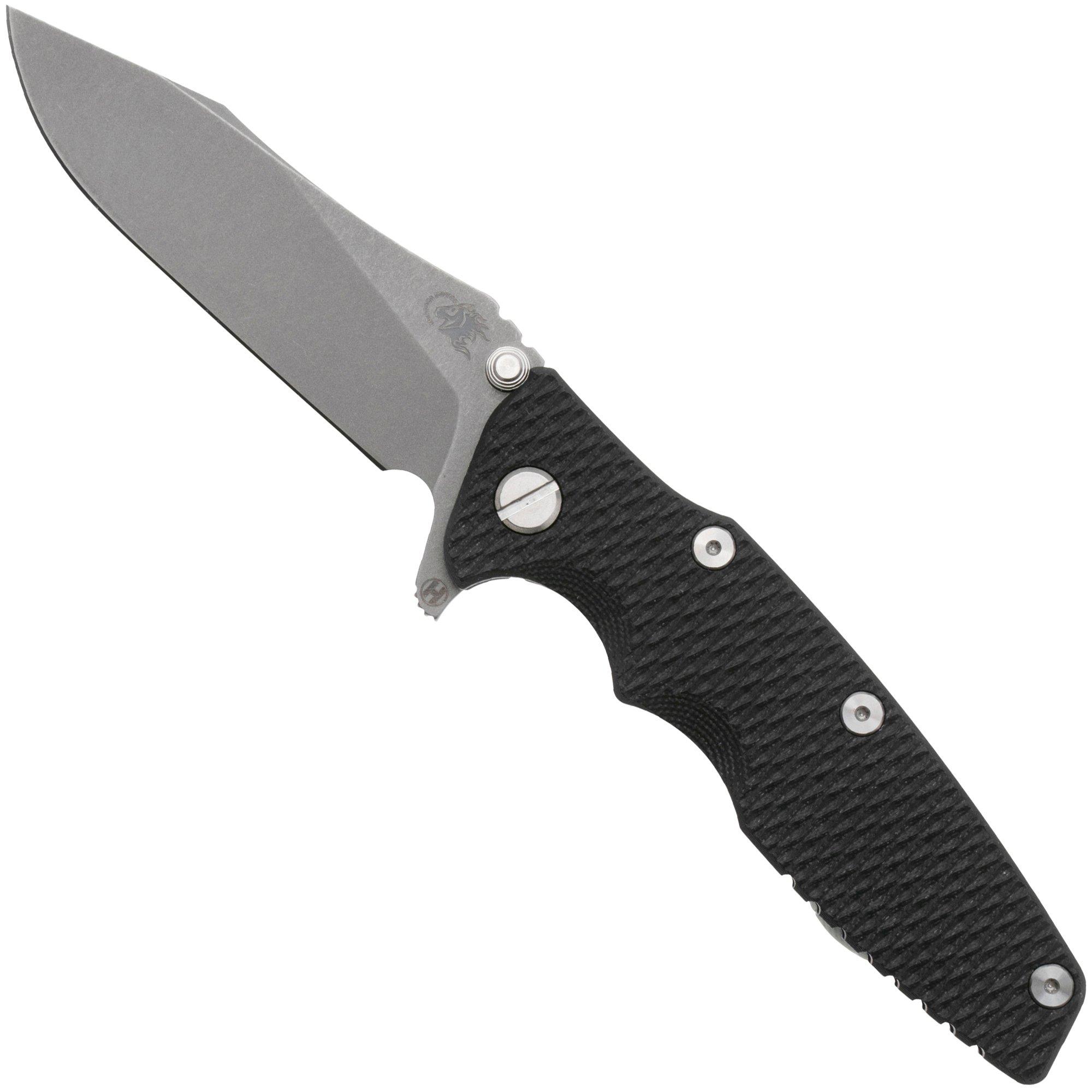 Nóż składany Rick Hinderer Eklipse 3.5" Spearpoint S45VN Slicer Hollow, Battle Blue Black G10