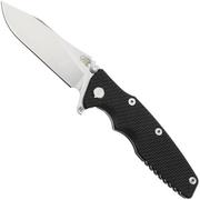 Rick Hinderer Eklipse 3.5" Spearpoint Stonewashed S45VN Slicer Hollow, Titanium Black G10, couteau de poche